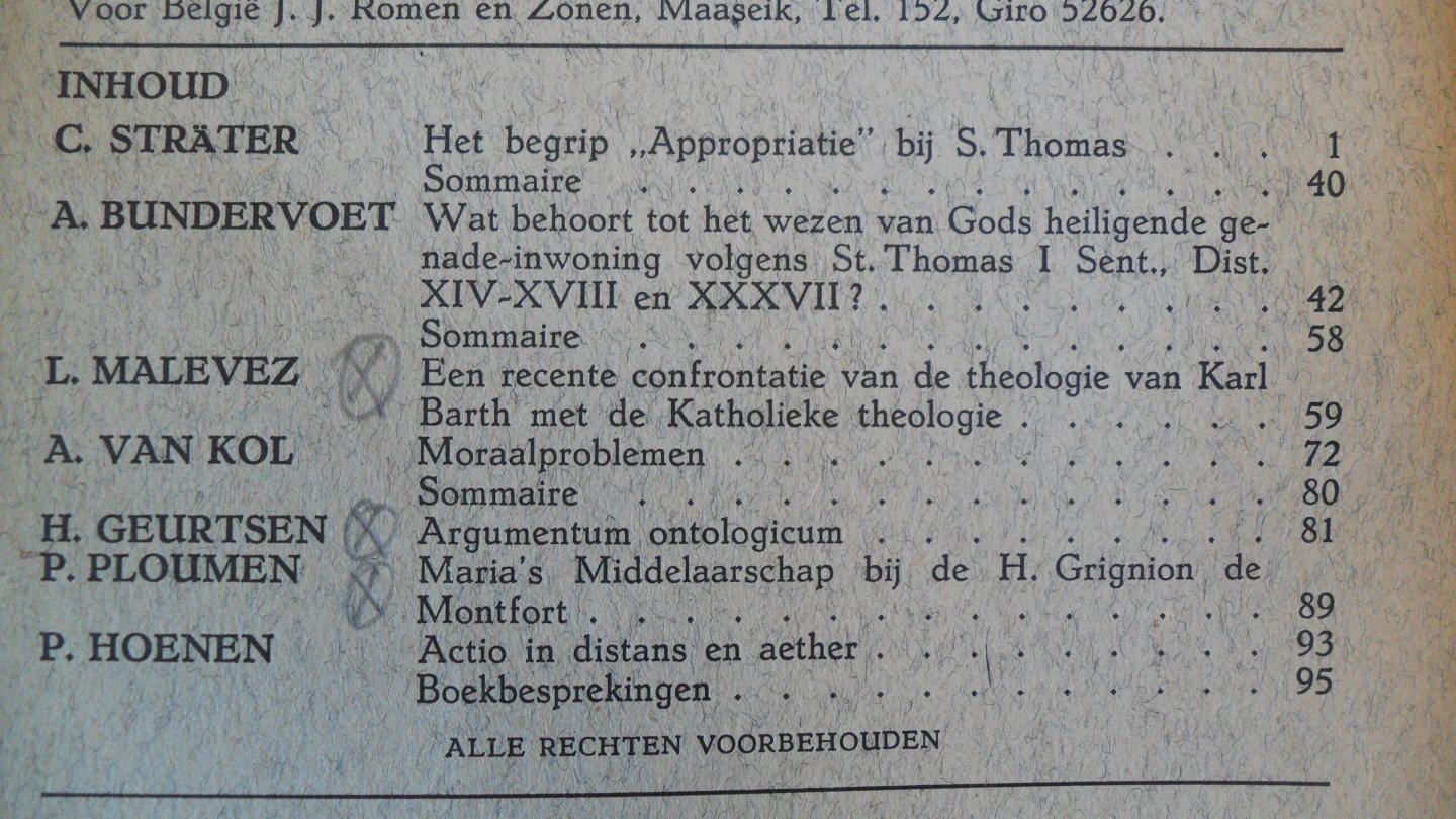 Strater Malevez Ploumen e.a. - Bijdragen van de Philosophische en Theologische faculteiten der Nederlandsche Jezuieten