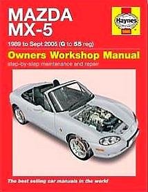 Haynes . [ ISBN 699414011469 ] 1819 - Mazda MX - 2 . 1989 tot September 2005 -  G to 55 reg . ( Owners Workshop Manual step - by - step maintenance and repair . ) Complete coverage for your vehicle Written from hands-on experience gained from the complete strip-down and rebuild of a -
