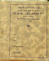 Rotterdamsche Lloyd - Small Photobooklet D.S.S. Slamat