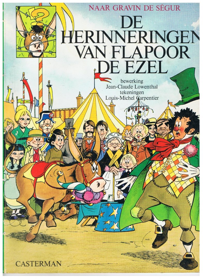 Lowenthal / Carpentier -  naar Gravin de Segur - De herinneringen van Flapoor de ezel