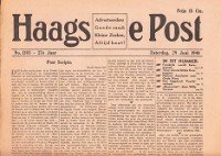Haagse Post - Haagse Post Zaterdag 29 Juni 1940