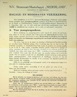 SMN - N.V. Stoomvaart-Maatschappij Nederland Bagage- en Noodhaven Verzekering