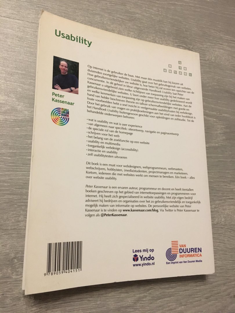 Kassenaar, Peter - Handboek Usability