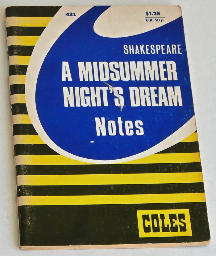 Roberts, James L - Shakespeare: A Midsummer Night's Dream. Notes