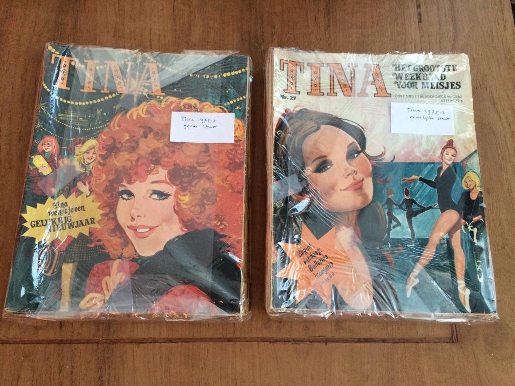div. auteurs - Stripblad Tina volledige jaargang 1975 in losse nummers
