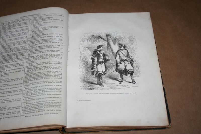 Alexandre Dumas -- Illutraties J.A. Beaucé & F. Philippoteaux - Les Trois Mousquetaires