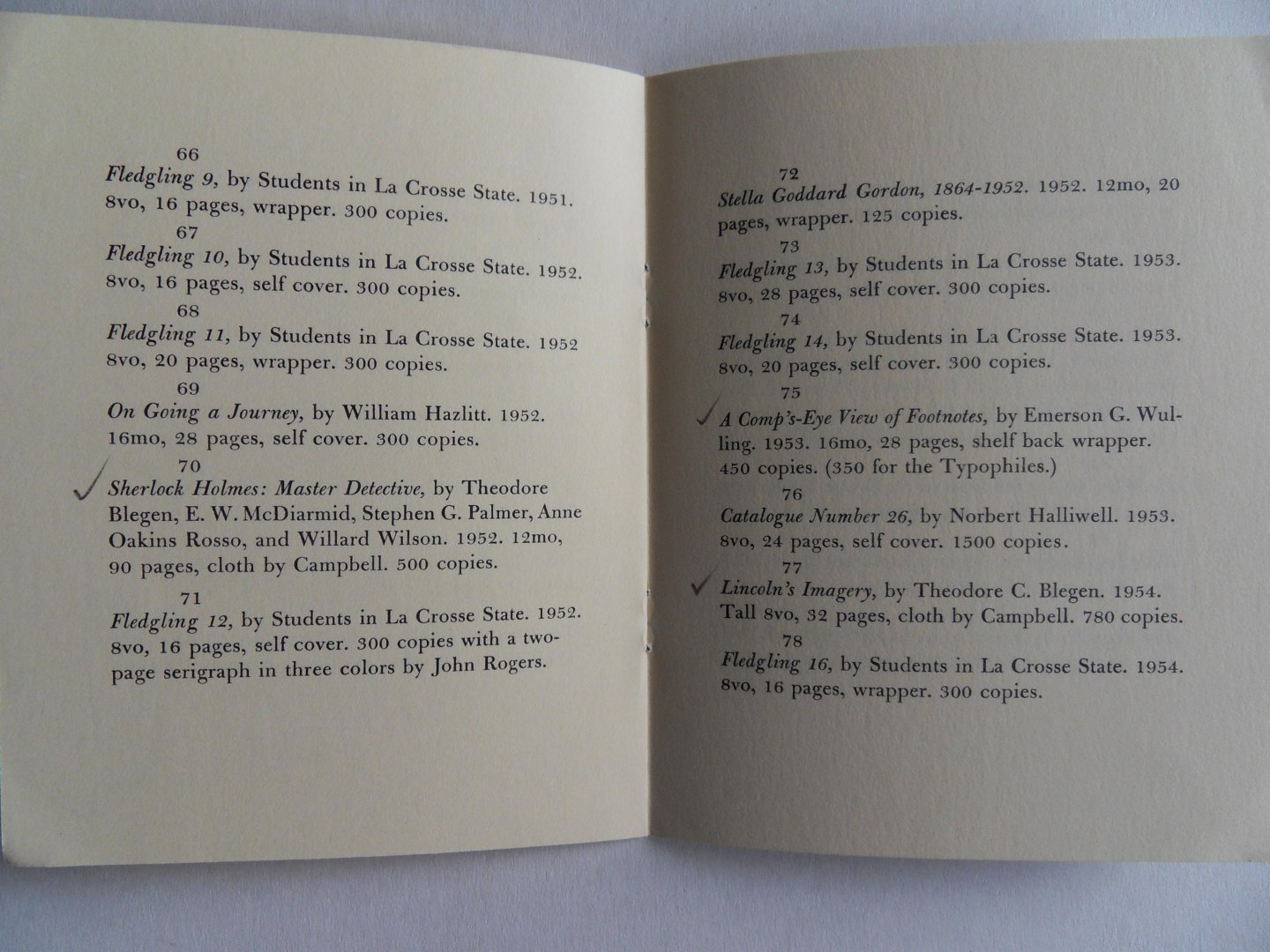 Wulling, Emerson G. [ inleiding ] - Press Preterite Three. [ 208 copies only ].