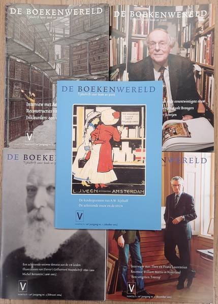 BOEKENWERELD, DE. - De Boekenwereld. Tijdschrift voor boek en prent. Twintigste jaargang, 2003 - 2004. Compleet: Vijf nummers.