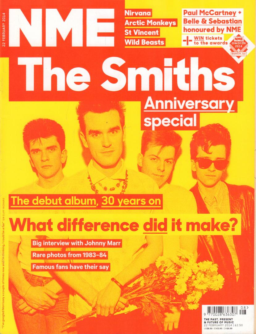 Various - NEW MUSICAL EXPRESS 2014 # 08, BRITISH MUSIC MAGAZINE met o.a. THE SMITHS (COVER + 6 p.), PAUL McCARTNEY (2 p.), COURTNEY BARNETT (2 p.), WILD BEASTS (4 p.), SNOOP DOGGY DOGG (3 p.), goede staat