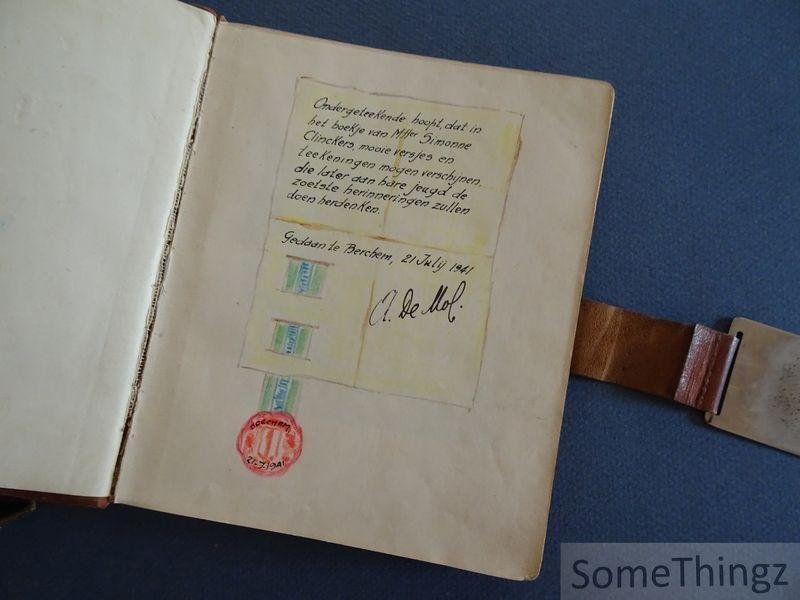 Simonne Clinckers. - Poésie-album. Vriendenalbum van Simonne Clinckers (Berchem, 1941)