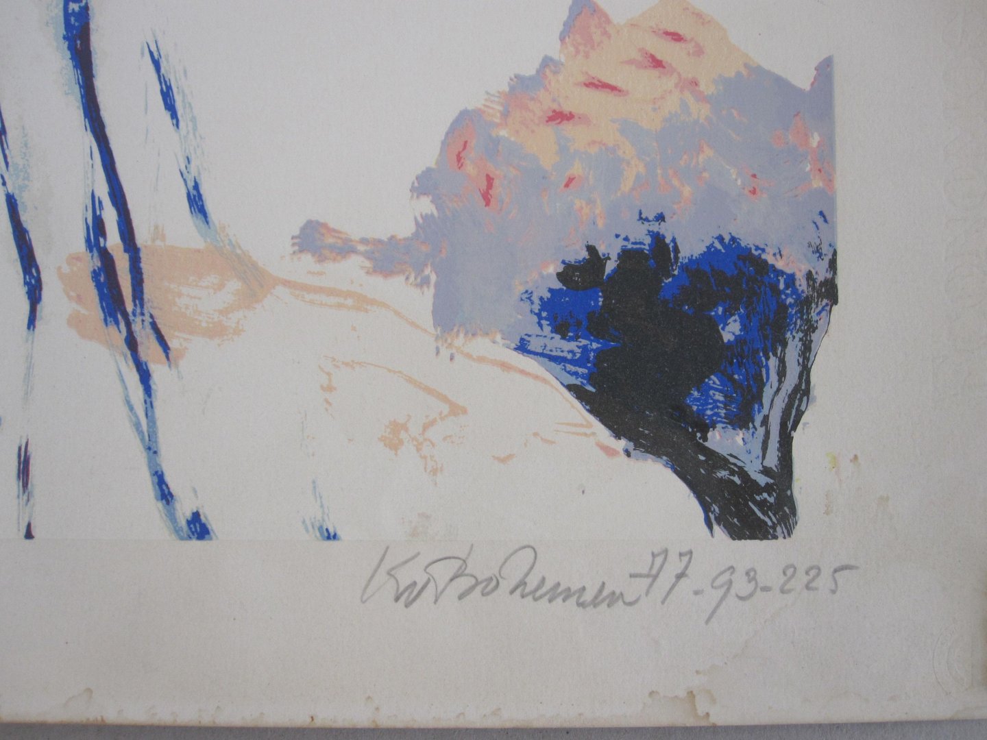 Kees van Bohemen - Woman (signed lithograph)