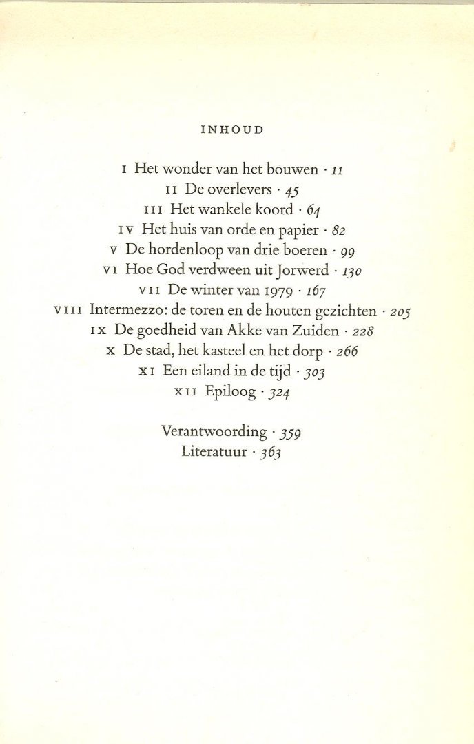 MAK GEERT * *Het wonder van bouwen * De goedheid van Akke van Zuiden - HOE GOD VERDWEEN UIT JORWERD * De overlevers * het wankeld koort * Het huis van orde en papier * de hordenloop van drie boeren