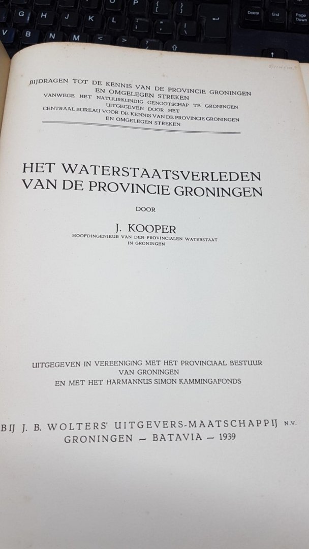 Kooper, J. - Het waterstaatsverleden van de provincie Groningen