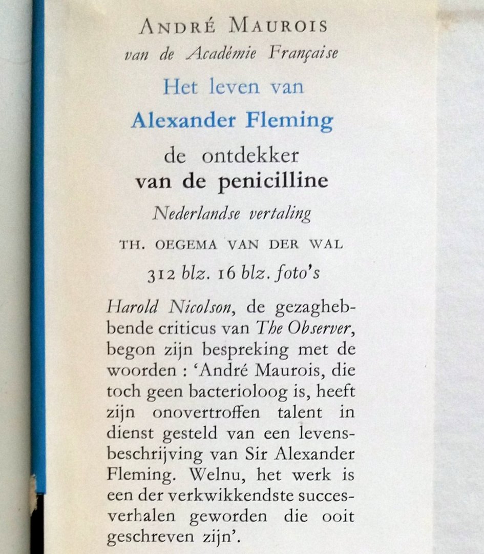 Maurois, André - Het leven van Alexander Fleming (De ontdekker van penniciline)