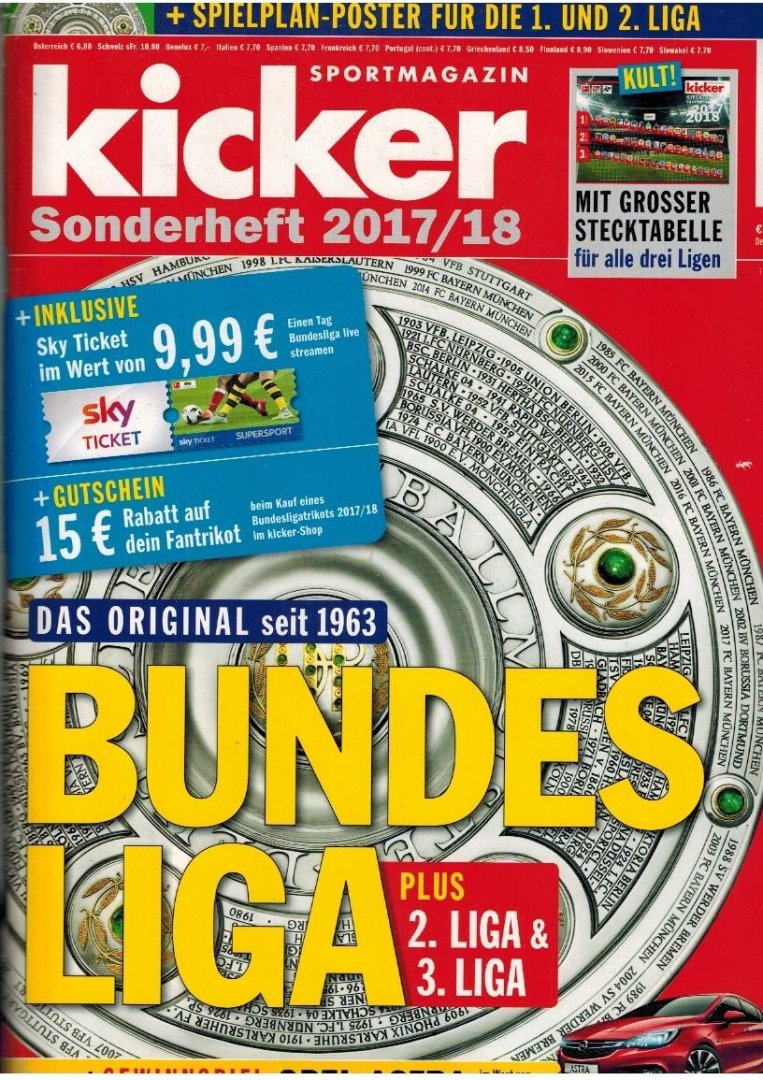 Kicker - Kicker Sonderheft: Bundesliga 2017-2018