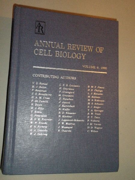  - Annual review of Cell Biology