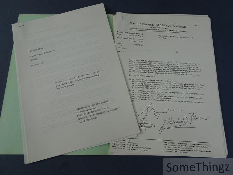 N/A. - Vriendenkring Zwartberg-Limburg. - Perconferentie Internationaal Perscentrum brussel 24 maart 1986: De dag van de waarheid voor de Kempense Steenkoolmijnen.
