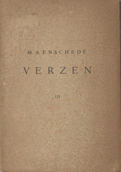 Enschedé, M.A. - Verzen III.