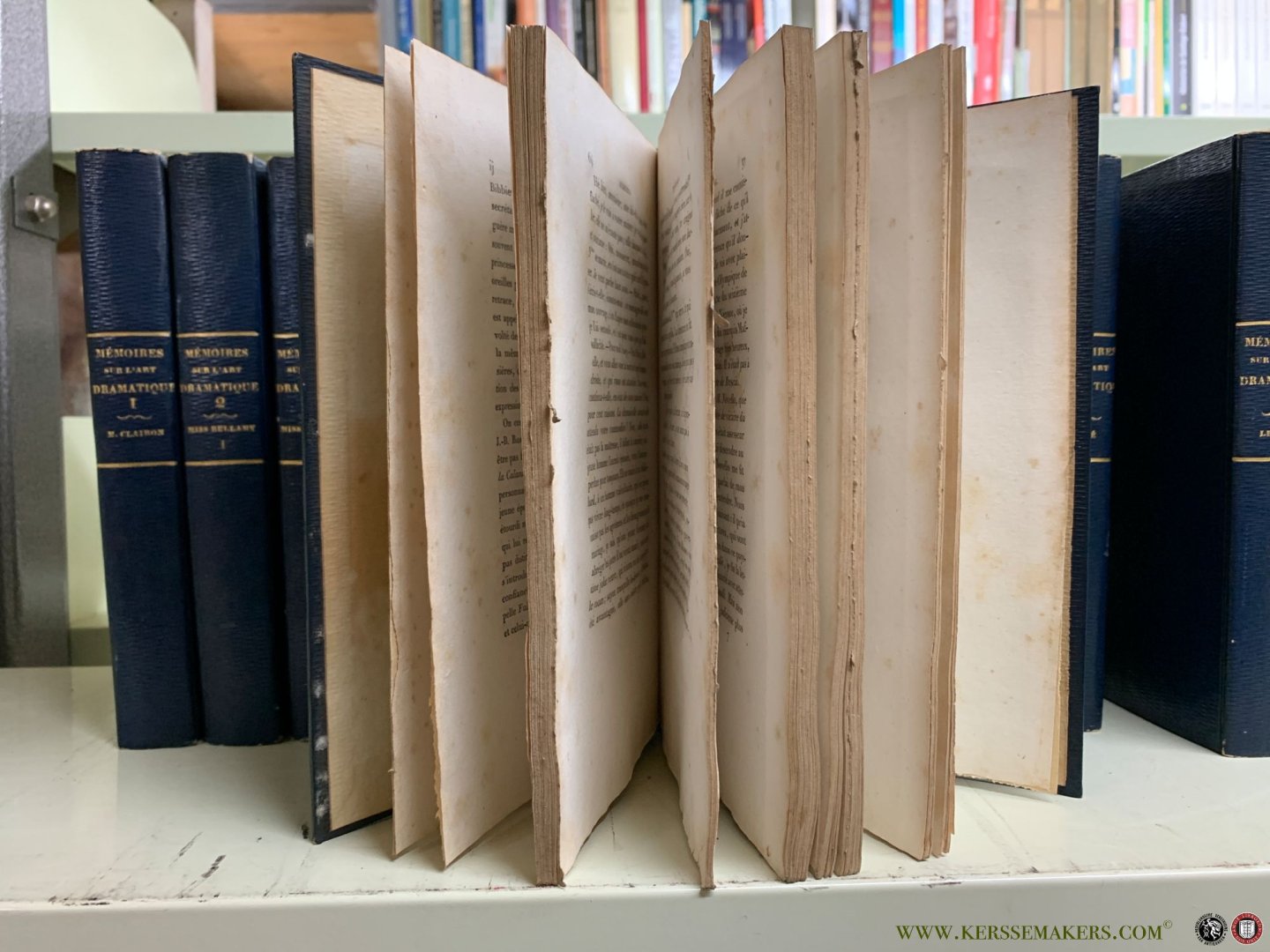 Andrieux / Barriere / Felix Bodin / Despres / Merle / Moreau / etc. - Collection des mémoires sur l'art dramatique [ 14 volumes ] Mémoires de Mlle Clairon / de Mistriss Bellamy / sur Molière et sur Mme Guérin, sa veuve / de Goldoni / sur Garrick et sur Macklin / de Mlle Dumesnil / de Préville, et de Dazincourt ...