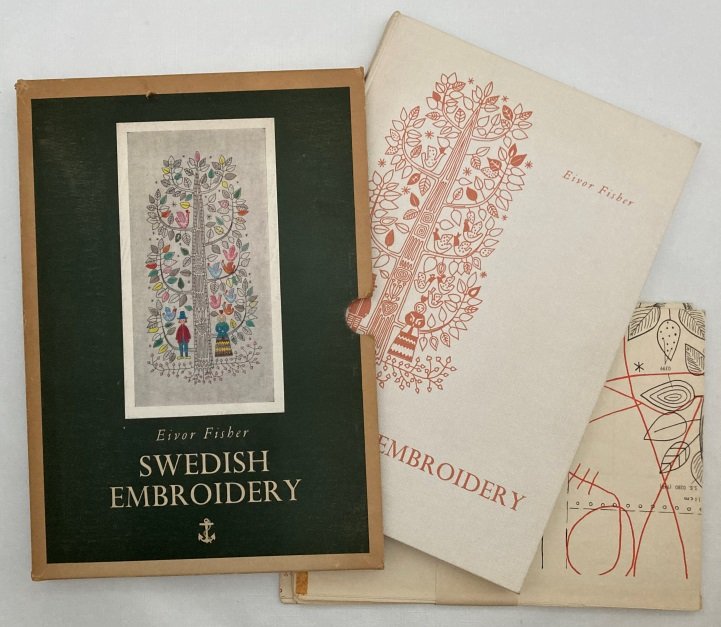 Fisher, Eivor, ed., - Swedish embroidery. Anchor Embroidery Book No. 2. [With slipcase, 5 tracing sheets]