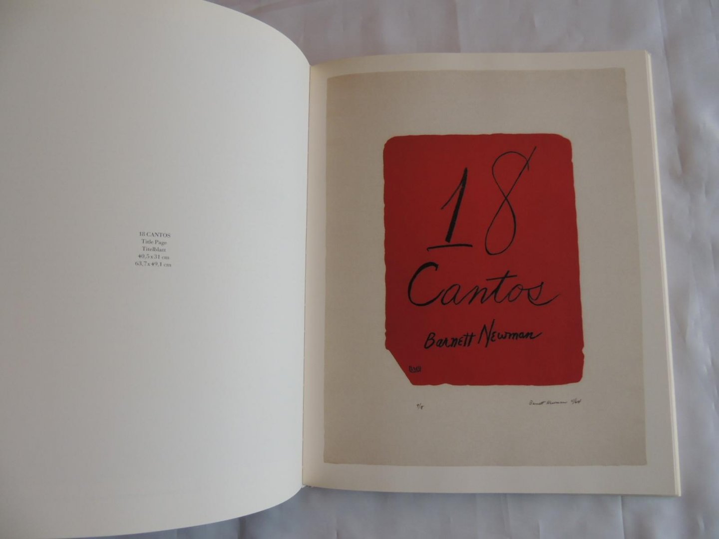 Gabriele Schor, Barnett Newman - Barnett Newman die Druckgraphik, 1961-1969