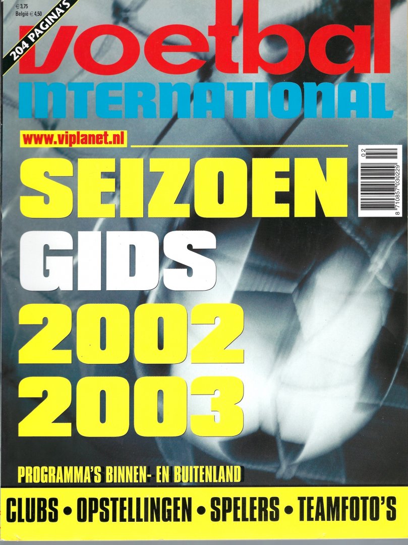 Diverse - Voetbal International Seizoengids 2002-2003 -Programma's binnen- en buitenland