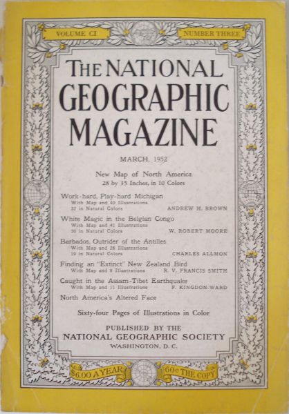 Diverse auteurs - National Geographic  1952 March. Vol.CI Nr.3