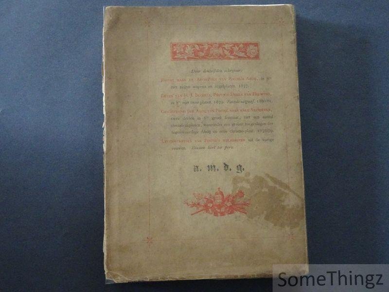 Welvaarts, Théod. Ignace. - Geschiedenis van Corsendonck. Eerste deel. Prachtuitgave in Elzevier letter.