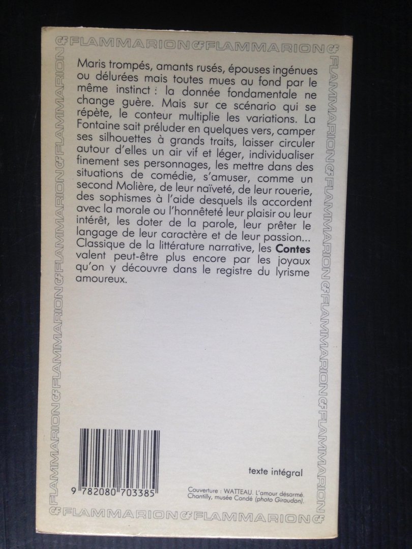 La Fontaine - Contes et nouvelles en vers