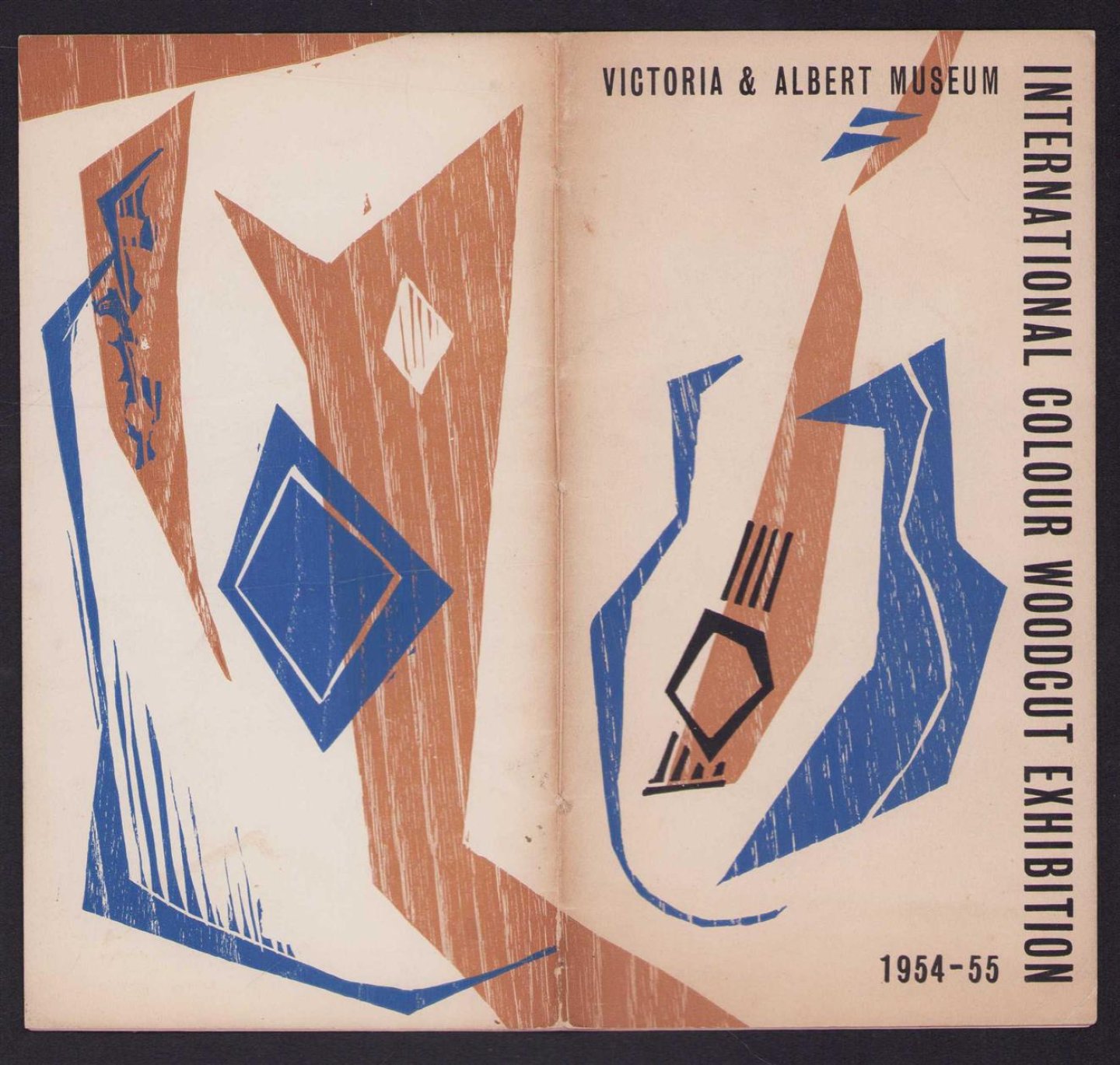 Victoria and Albert Museum. ( wrappers / cover: Frank Martin - International Colour Woodcut Exhibition, 1954-55 : Catalogue.