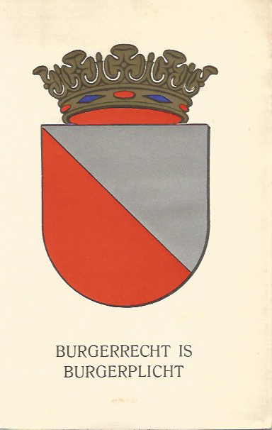 in opdracht van B.& W. van Utrecht - BURGERRECHT  IS  BURGERPLICHT