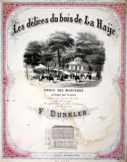 Dunkler, Frans (1816-1878): - Alexander-Galop. Souvenir du 19 Fevrier 1852 (Les délices du bois de La Haye; No. 43)
