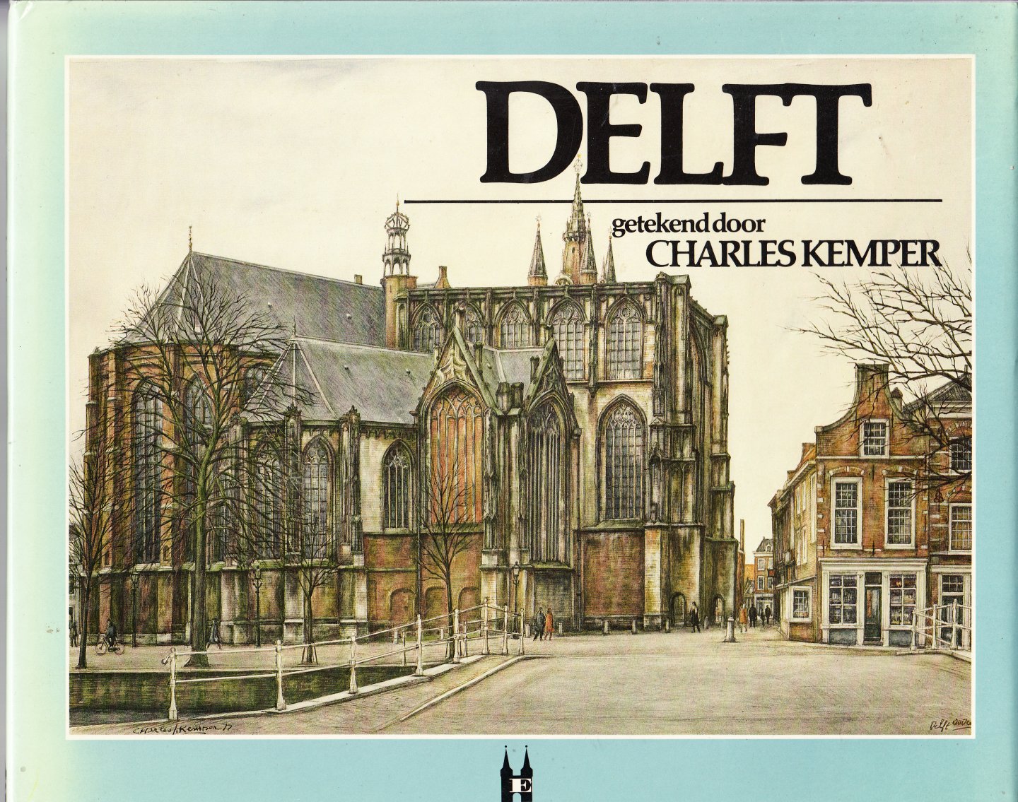 Kemper,  Charles - Delft getekend door Charles Kemper