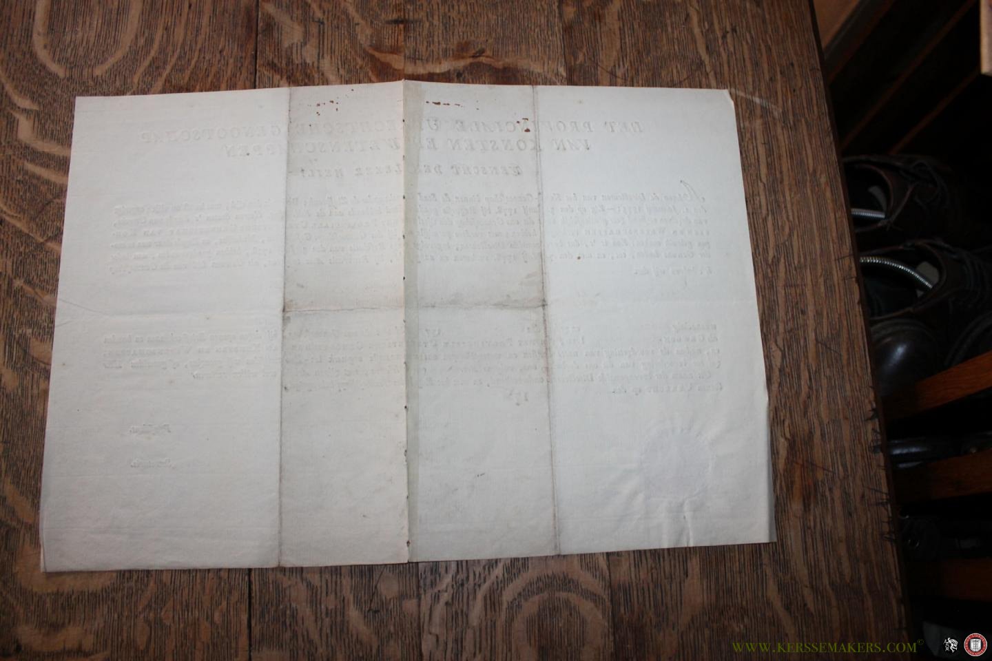  - Bewijs van lidmaatschap van het Provinciale Utrechtsche Genootschap van Konsten en Wetenschappen, 1778