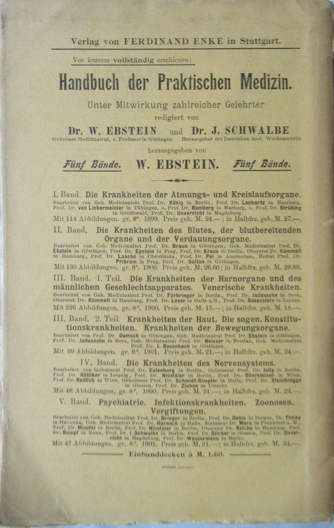Ebstein, Wilhelm Dr. - Die Medizin im neuen testament und im Talmud