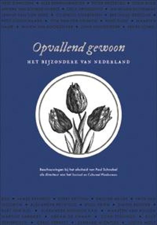 Bijl, Rob, Brink, Richard van den, Dekker, Paul, Hart, Joep de, Keuzenkamp, Saskia - Opvallend gewoon. Het bijzondere van Nederland / beschouwingen bij het afscheid van Paul Schnabel als directeur van het Sociaal en Cultureel Planbureau
