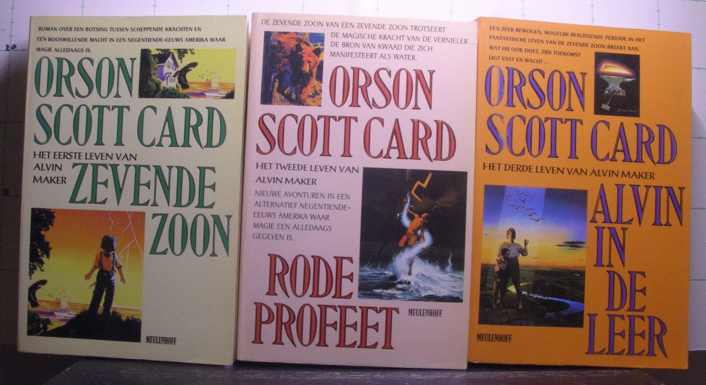 Scott Card, Orson - levens van Alvin Maker - 1 t/m 3 - zevende zoon . rode profeet . Alvin in de leer