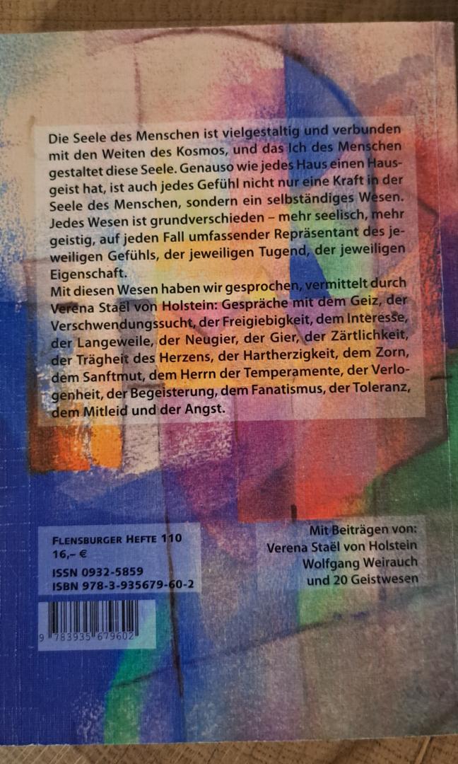 Flensburger  Hefte mmvVerena Stanley von Holstein, Wolfgang Weirauch und 20 Geistwesen - Gefühle 1. Von Angst bis Zärtlichkeit. Naturgeister 16