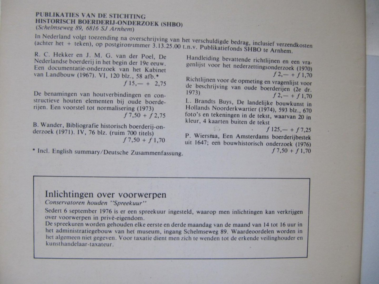 dr. J.H. Jager Gerlings e.a. - B & M. Bijdragen en Mededelingen van het Nederlands Openluchtmuseum 1977:2