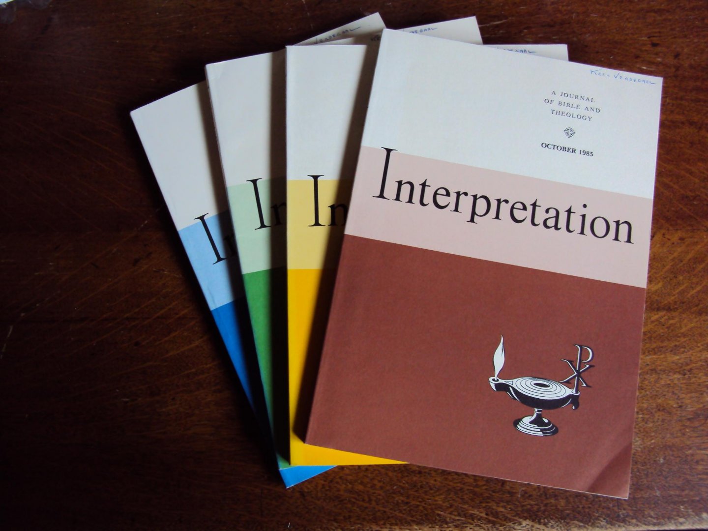 - Interpretation. A Journal of Bible and Theology, Vol. XXXIX nos. 1-4