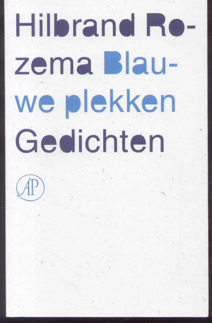 Rozema, Hilbert - Blauwe plekken (Gedichten)