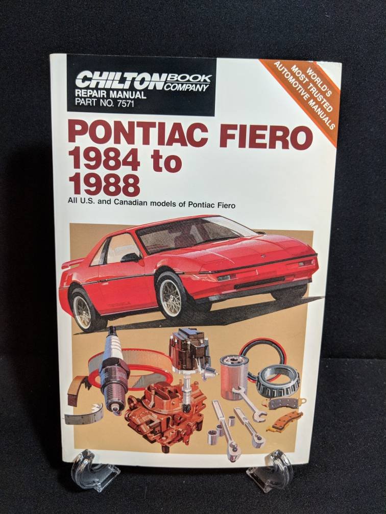 .redactie - Pontiac  Fiero, 1984 to 1988 [ all U.S. and Canadian models of P.F. ]
