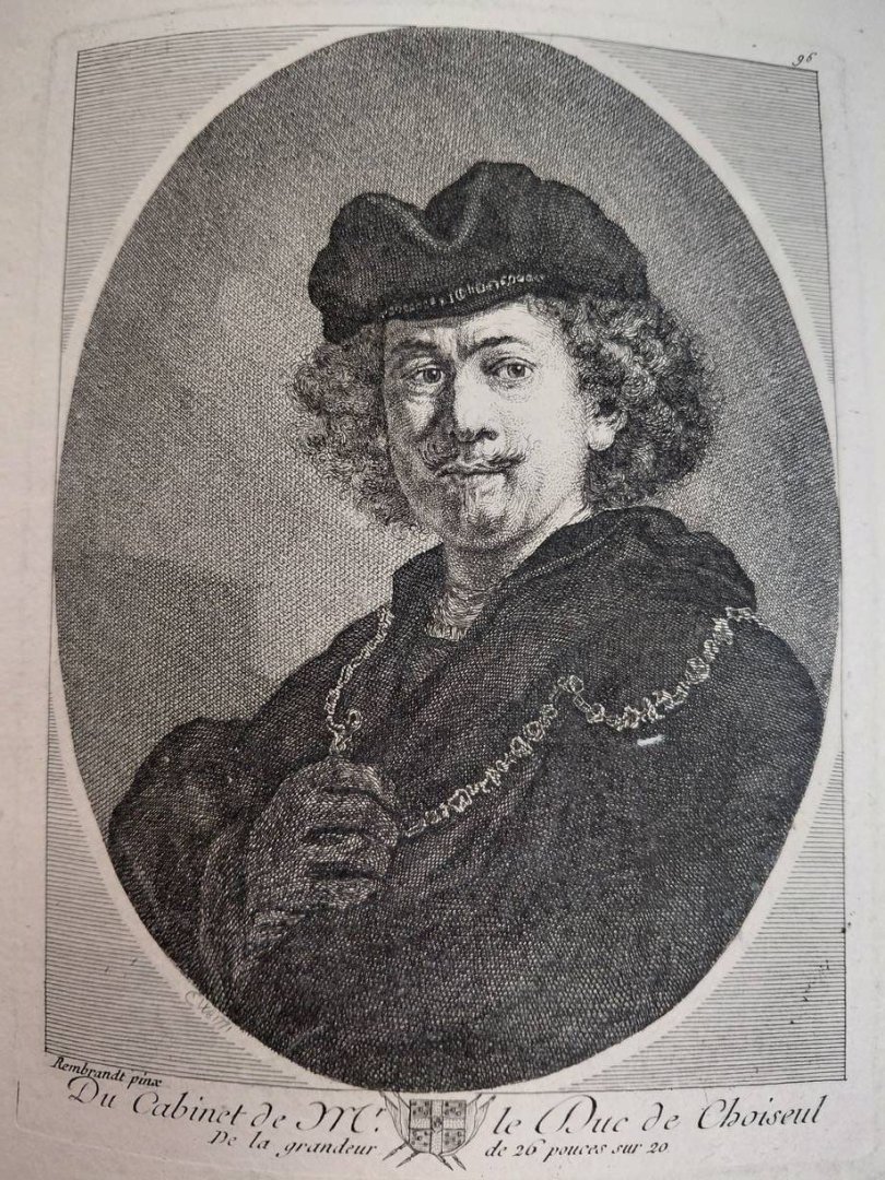 Basan, Pierre-François. - Recueil d'estampes gravées d'après les tableaux du cabinet de Monseigneur le Duc de Choiseul.