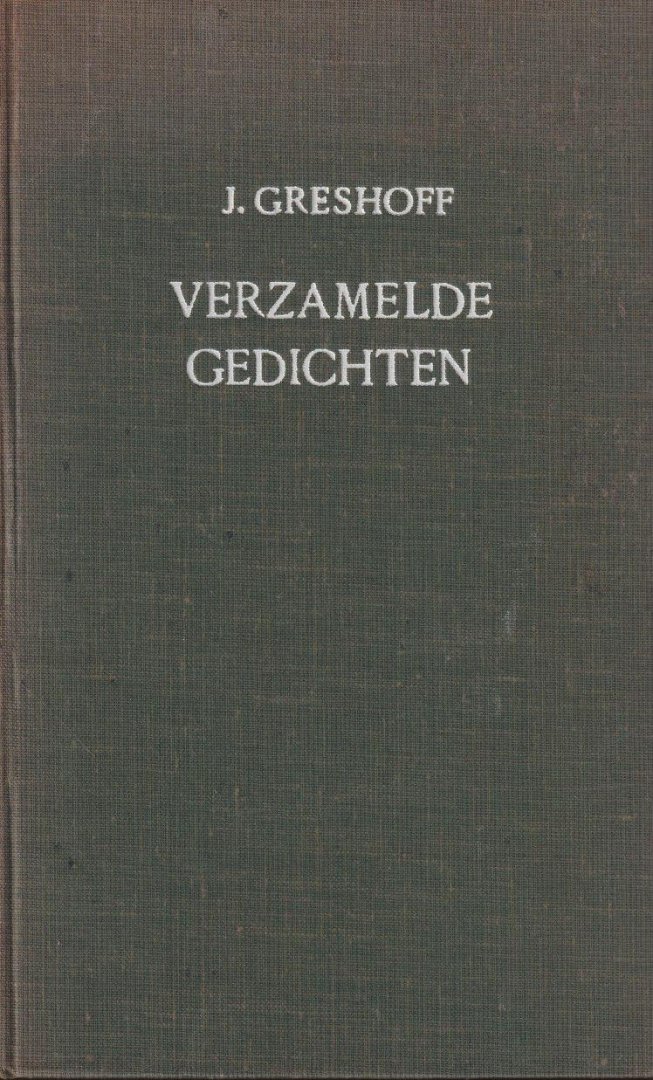 Greshoff. J. - Verzamelde gedichten