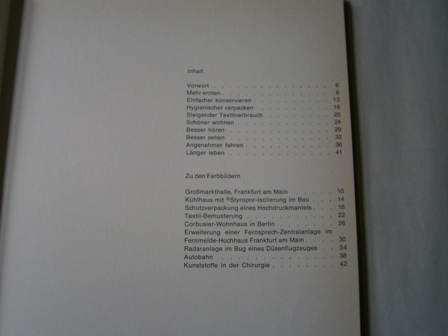 Wurster, Carl - Chemie und Lebensstandard