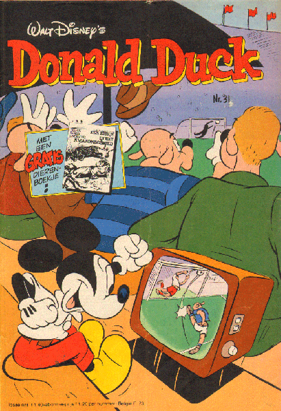 Disney, Walt - Donald Duck 1981 nr. 31, 31 juli, Een Vrolijk Weekblad, goede staat, met een gratis dierenboekje
