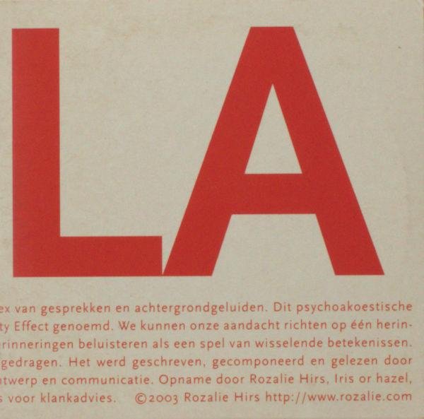 Hirs, Rozalie. - In LA. Een Cocktail Party.