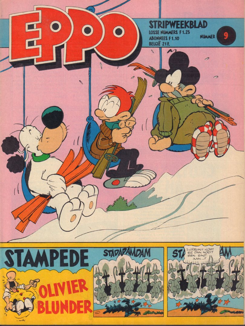 Diverse auteurs - Stripweekblad Eppo / Dutch weekly comic magazine Eppo 1980 nr. 09 met o.a./with a.o. DIVERSE STRIPS / VARIOUS COMICS a.o. STORM/AGENT 327/LUCKY LUKE/DE PARTNERS/ROEL DIJKSTRA,  goede staat / good condition