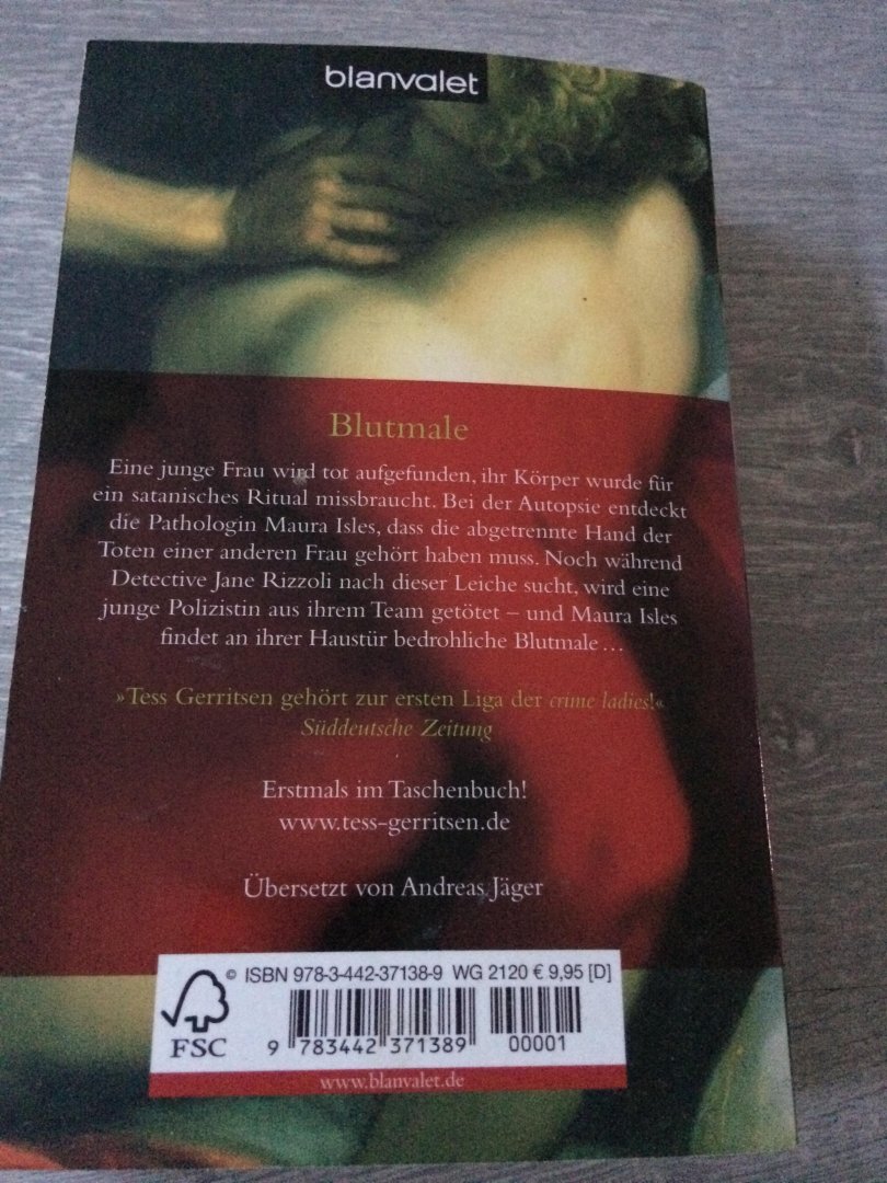 Gerritsen, Tess - Blutmale
