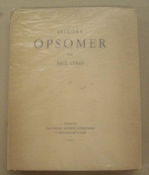 OPSOMER, ISIDORE - PAUL COLIN. - OPSOMER.